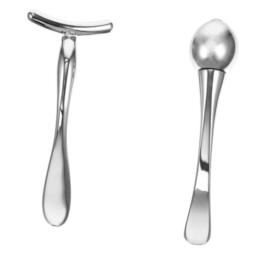 DECORNIJIA 2 Stück Praktischer Teiliges Augencreme Massageroller Glatter Multipurpose Gesichtsroller für Mädchen Zarter Cremeapplikator und Feiner Massage Stick zur Reduktion von Augenringen von DECORNIJIA