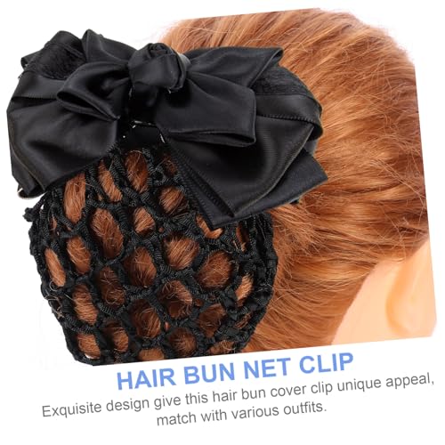 DECORNIJIA 2 Stück Professionelles Haarnetz mit Schleife Rosen Haarknoten Abdeckung für Damen Geeignet für Bankangestellte Hotelfachkräfte Krankenschwestern und Formelle Anlässe von DECORNIJIA