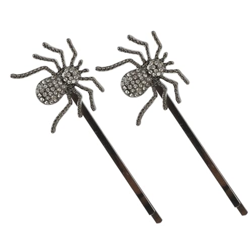 DECORNIJIA 2 Stück Rhinestone Spider Bobby Pins Vintage Haarnadeln für Frauen Damen Haarschmuck Kleine Haarklammern Schmuckclips Geschenkidee für Alltag Hochzeit Fest von DECORNIJIA