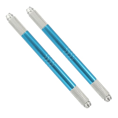 DECORNIJIA 2stücke Microblading Augenbrauenstift Manuell Für Tattoo Werkzeuge Augenbrauen Make-up Zubehör Blau Tätowierstift von DECORNIJIA