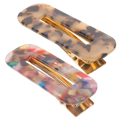 DECORNIJIA 2 Stück Teiliges Damen Haarspangen aus Acryl Robuste Haarclips für Dickes und Dünnes Haar Modische Bunte Haarschmuck accessoires für Mädchen und Frauen bei Party und Alltag von DECORNIJIA
