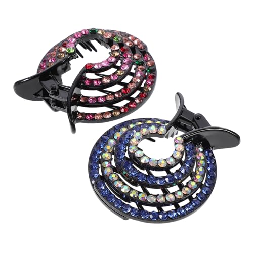DECORNIJIA 2 Stück Teiliges Haar Dutt Helfer Spiral Haarklammer für Frauen Kompakt Vielseitig Einsetzbar Modische Ponytail Halterung für Stilvolle Frisuren bei Alltag und Besonderen Anlässen von DECORNIJIA