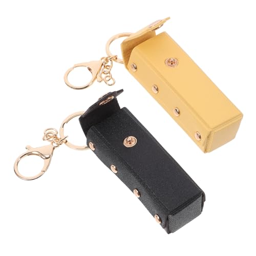 DECORNIJIA 2stücke Lippenstifttasche Mit Schlüsseltasche Tragbare Kosmetiktasche Aus Hochwertigem Kunstleder Praktische Aufbewahrungshülle Für Lippenstift Und Schlüssel Begleiterin Für Reisen DECORNIJIA 2stücke Lippenstifttasche Mit Schlüsseltasche Tragbare Kosmetiktasche Aus Hochwertigem Kunstleder Praktische Aufbewahrungshülle Für Lippenstift Und Schlüssel Begleiterin Für Reisen von DECORNIJIA