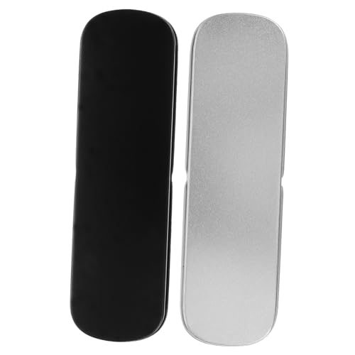 DECORNIJIA 2 Stück Teiliges Metallisches Stifteetui mit Deckel Kompakte Aufbewahrungsbox für Stifte Marker und Schreibwaren Leichter Organizer für Schule Büro und Zuhause Schützt vor von DECORNIJIA