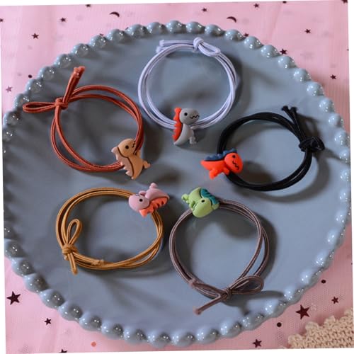 DECORNIJIA 20 Stück Teiliges Haargummi mit Niedlichem Dinosaurier design Weiches Gummiband Haarschmuck für Mädchen Elastische Haarbänder und Haarseile Geeignet für Alltag und Zufällige Farbe von DECORNIJIA