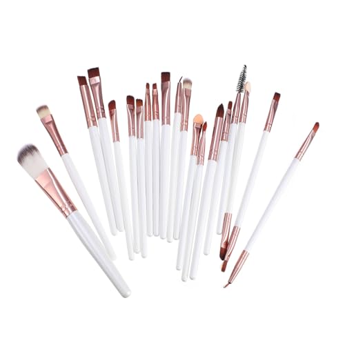 DECORNIJIA 20 Stück Teiliges Make Up Pinselset Holzgriffe Synthetische Fasern Dichtes Haar Vielseitig für Foundation Concealer Lidschatten Konturieren Blush Augen Make Up Portable Kosmetik DECORNIJIA 20 Stück Teiliges Make Up Pinselset Holzgriffe Synthetische Fasern Dichtes Haar Vielseitig für Foundation Concealer Lidschatten Konturieren Blush Augen Make Up Portable Kosmetik von DECORNIJIA