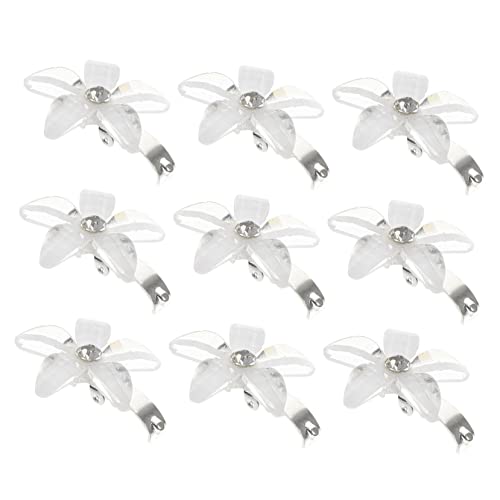 DECORNIJIA 20 Stück Teiliges Mini Blumen Haarklammern mit Strass Kleine Haarklammern für Dickes Haar Modischer Haarschmuck für Mädchen für Alltag Party und Fototermine von DECORNIJIA