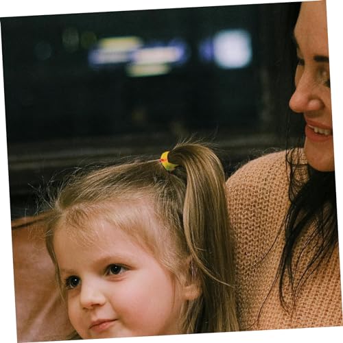 DECORNIJIA 200 Stück Kleine Nahtlose Haargummis für Mädchen Hohe Elastizität Schonend für Dünnes Haar Dehnbar Vielseitig für Pferdeschwanz und Armband Weiches Polyestermaterial von DECORNIJIA