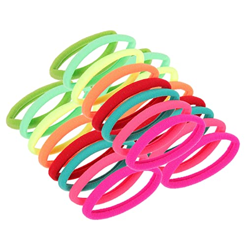 DECORNIJIA 24 Stück Teiliges Kleine Haargummis für Mädchen Elastische Bunte Haarbänder Weiche Mini Zopfgummis Vielseitige Haarschleifen für Kleinkinder und Tägliche Frisuren von DECORNIJIA