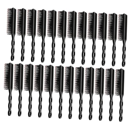 DECORNIJIA 24 Stück Teiliges Langlebige Haarbürsten mit Langem Griff Entwirrende Massagekämme für Damen Schonendes Styling und Pflege Tragbar und Hitzebeständig für Glattes und Lockiges Haar von DECORNIJIA
