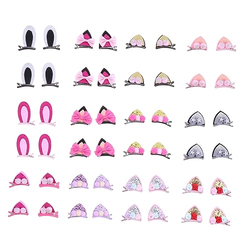 DECORNIJIA 24stücke Ohr Design Haarnadeln Mädchen Haarschmuck Junge Mädchen Haarspangen Entzückende Haarnadeln Party Kopfschmuck von DECORNIJIA