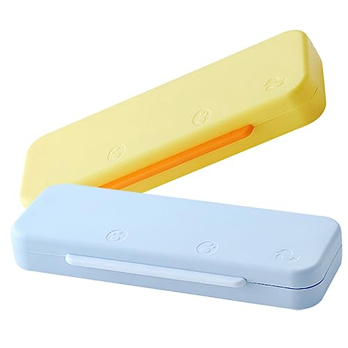 DECORNIJIA 2stücke Bleistift-aufbewahrungsbox Aus Stiftebox Für Schreibwaren Federmäppchen Mit Stapeldesign Robust Und Langlebig Für Stifte Und Kleine Utensilien von DECORNIJIA