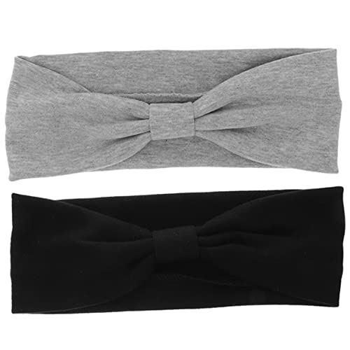 DECORNIJIA 2stücke Elastische Sport Stirnband Für Damen Haarband Schweißband Kopfschmuck Unisex Yoga Training Haar Accessoire von DECORNIJIA