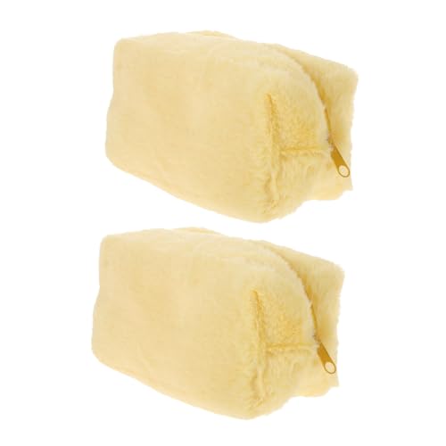 DECORNIJIA 2stücke Teiliges Kleine Niedliche Kosmetiktasche Und Stiftetui Organizer Für Reisen Weicher Plüsch Für Damen Vielseitig Einsetzbar Zur Aufbewahrung Von Make-up Und Schreibwaren von DECORNIJIA