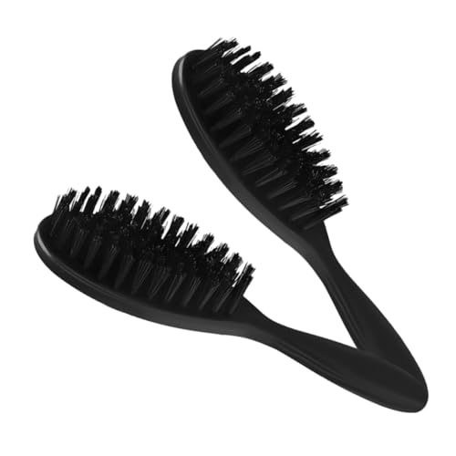 DECORNIJIA 2stücke Bartbürste Weichen Borsten Haarbürste Für Männer Stylingkamm Für Bart Und Schnurrbart Bartpflegeset Für Heimgebrauch Und Unterwegs von DECORNIJIA