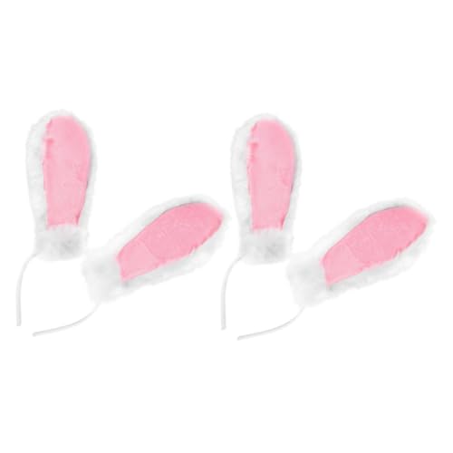 DECORNIJIA 2stücke Flauschige Hasenohren Haarreif Für Cosplay Bequeme Und Süße Kaninchen Ohren Für Ostern Halloween Und Kostümpartys Für Erwachsene von DECORNIJIA