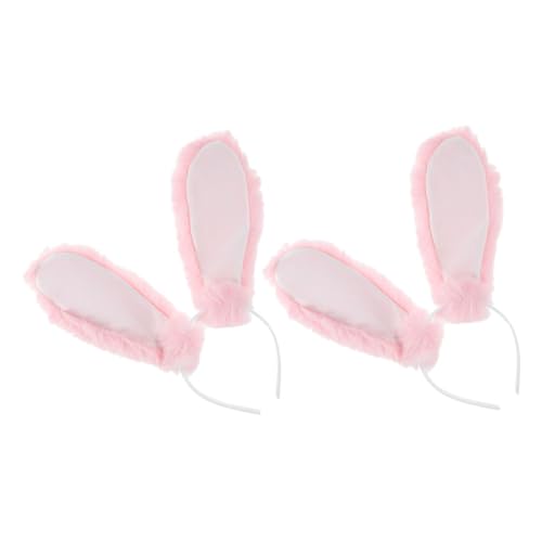 DECORNIJIA 2stücke Flauschige Hasenohren Haarreif Für Kostümpartys Leichtgewichtiger Und Bequemer Hasenohren Kopfband Für Erwachsene Für Cosplay Und Themenevents von DECORNIJIA