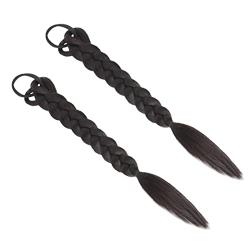 DECORNIJIA 2stücke Geflochtene Pferdeschwanz Haarverlängerung Synthetisches Haarteil Für Damen Natürlichem Farbton Für Verschiedene Anlässe Und Looks von DECORNIJIA