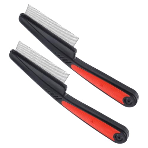 DECORNIJIA 2stücke Feinzahnkämme Aus Edelstahl Für Haarpflege Und Schuppenentfernung Mit Glatten Zähnen Für Damen Und Herren Tragbar Und Langlebig von DECORNIJIA