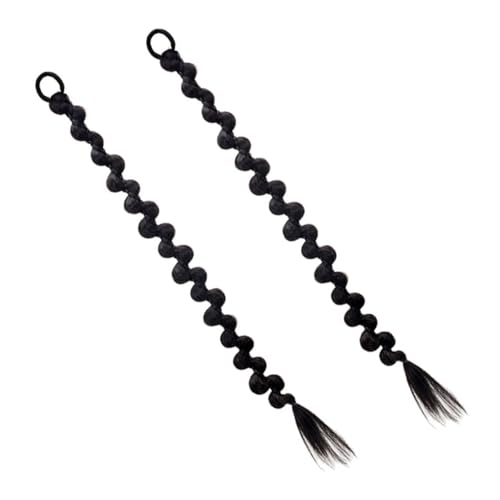 DECORNIJIA 2stücke Pferdeschwanz-verlängerung Aus Synthetischer Hochtemperaturseide Lange Geflochtene Haarverlängerung Für Frauen Wiederverwendbar Für Täglichen von DECORNIJIA