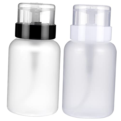 DECORNIJIA 2stücke Pumpspender Flaschen Druckspender Für Nagellackentferner Leere Kunststoffflaschen Für Make-up Entferner Vielseitig Einsetzbar Für Zuhause Nagelstudio Oder Reisen von DECORNIJIA