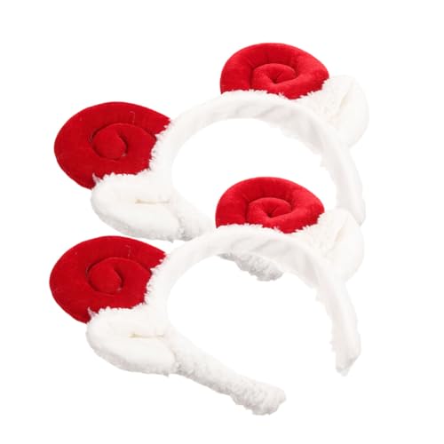 DECORNIJIA 2stücke Schafohren Haarband Bezauberndes Stirnband Mit Schafsohren Party-kopfschmuck Haar-accessoires Schafspelz-stil Stirnband Für Cosplay Und Festlichkeiten von DECORNIJIA