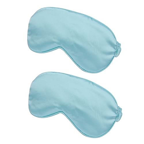 DECORNIJIA 2stücke Seidenschlafmaske Für Männer Augenmaske Seide Nachtabdeckung Schlafmaske Augenschattierung Leichte Schlafseide Augenschirm Grün von DECORNIJIA