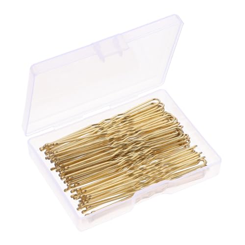 DECORNIJIA 3 Boxen U-clip-haarspange Stifte Bobby Haarnadel Haarspangen Frauen Haarschmuck Für Die Hochzeit Griffe Zubehör Geformt Haarverschlüsse Haarklammern Zum Styling Golden Legierung von DECORNIJIA