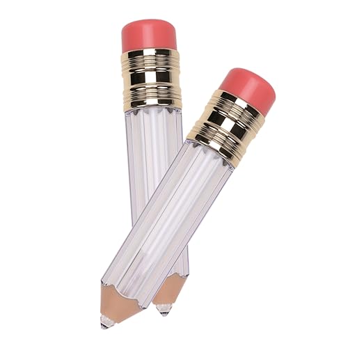 DECORNIJIA 3 Stück Lipgloss-Unterverpackungstube lip gloss tubes Lippenfarbe Behälter leer Bleistift-Lipgloss-Tuben getönt befüllbar bleistifte DIY Lippenglasur Make-up-Zubehör Transparent von DECORNIJIA