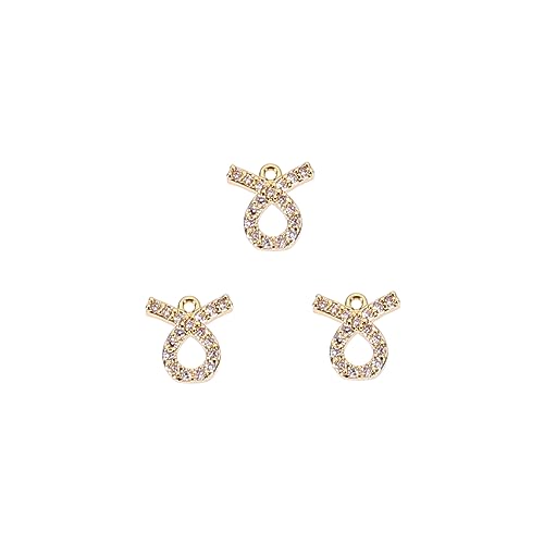 DECORNIJIA 3 Stück Sternzeichen-anhänger Niedliche Reize Schmuck Mit Perlenschnalle Schmuck Für Sternzeichenketten Selber Machen Eleganter Ohrschmuck Sternzeichen Ohrschmuck Kupfer Golden von DECORNIJIA