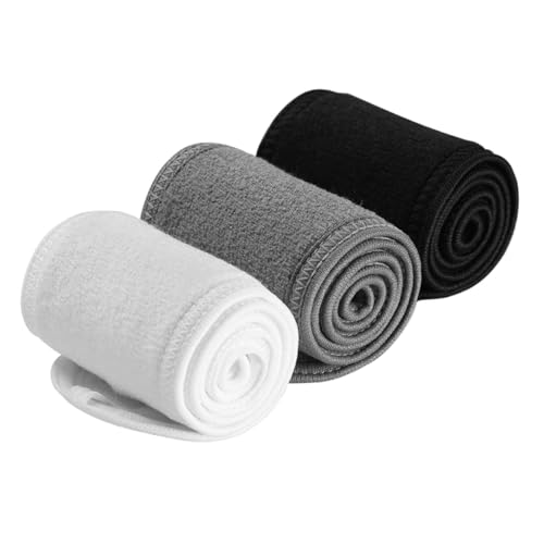 DECORNIJIA 3 Stück Teiliges Damen Haarband Wasserabweisend Elastisch Waschbar Vielseitig für Yoga Spa Sport Make Up Geeignet in Klassisch Neutral von DECORNIJIA