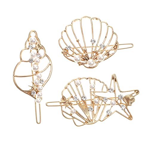 DECORNIJIA 3 Stück Teiliges Metall Haarclip mit Perlen Filigrane Haarspangen für Damen Langlebige Legierung Eleganter Haarschmuck für Partys Festliche Anlässe und Alltag von DECORNIJIA
