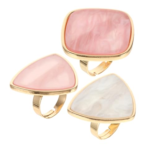 DECORNIJIA 3 Stück Teiliges Nagellack Mischpalette Resin Fingerring Nagelkunst Paletten für Maniküre DIY Nagellack Organizer Nagelkunst Zubehör von DECORNIJIA