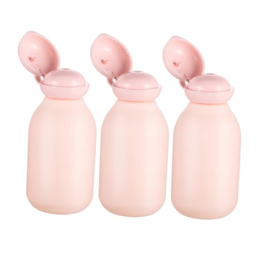 DECORNIJIA 3 Stück Teiliges Reise flaschen Auslaufsichere Nachfüllbare Kosmetikbehälter für Shampoo Conditioner und Handcreme Transparente Plastik reisebehälter für Toilettenartikel von DECORNIJIA