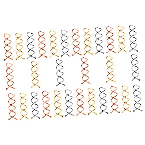DECORNIJIA 30 Stück Spiral Haarspangen Clip Für Dutt Haarknoten Gold/silber/roségold Einfach Zu Verwenden Für Frauen Und Mädchen Haarschmuck Für Partys Hochzeiten Alltag von DECORNIJIA