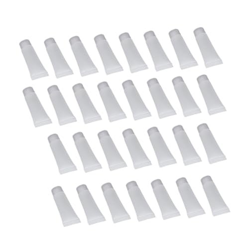 DECORNIJIA 30 Stück Teiliges Frosted Reiseflaschen Portable Weiße Kosmetikspender aus Langlebigem Auslaufsicherem Material für Handcreme Gesichtsreiniger und Lotion Wiederverwendbare von DECORNIJIA