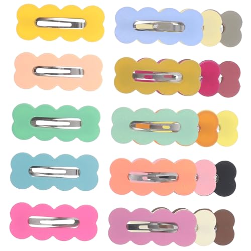 DECORNIJIA 30 Stück Teiliges Kleine Candy farbige Haarspangen für Mädchen Damen Niedliche Snap Clips mit Zarten Wolken designs Vielseitige Haarschmuck für Alltag Party Cosplay und Festtage von DECORNIJIA