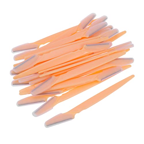 DECORNIJIA 30 Stücke Augenbrauen Trimmer Make Up Tool Augenbrauen Rasierer Tragbare Shaper Gesichts Rasierer Gelb von DECORNIJIA