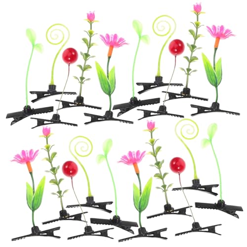 DECORNIJIA 30stücke Simulierte Pflanze Haarclips Stil Pflanze Haarstifte Mädchen Haarclips Verzierung von DECORNIJIA