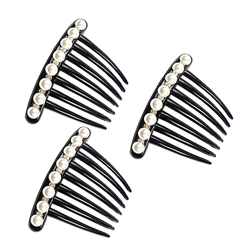 DECORNIJIA 3stücke Haarnadel Mit Perlen Und Kristallen Rutschfeste Haarkämme Kopfschmuck Für Frauen Und Mädchen Zu Hochzeiten Abendessen Und Tanzveranstaltungen von DECORNIJIA