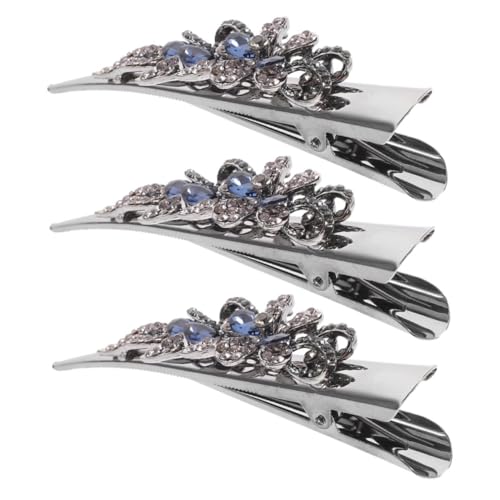DECORNIJIA 3pcs Vintage Metall -haarklammern Set Retro -haarbarrettes Mit Funkelnden Strasssteinen Langlebig Und Elegantes Haarzubehör Für Frauen von DECORNIJIA
