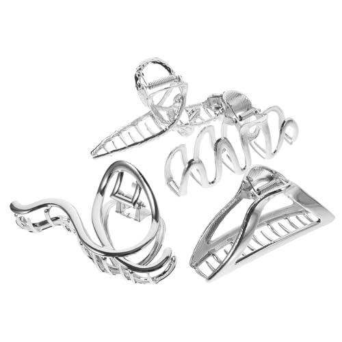 DECORNIJIA 4 Stück Große Metall Haarklammern für Dickes Haar Teiliges Modische Haarkrallen für Frauen Langlebige Haarspangen für Alltag und Party von DECORNIJIA
