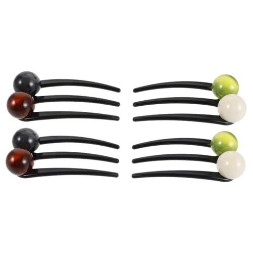 DECORNIJIA 4stücke Haarnadeln Chinesisch U-förmig Vintage Gabel Haarstyling Tool Für Frauen Mädchen Frisuren Accessoires Haaraccessoires Für Dutts Hochsteckfrisuren-tools von DECORNIJIA