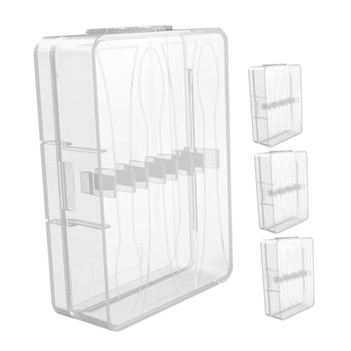 DECORNIJIA 4 Stück Teiliges Reiseetui für Elektrische Zahnbürstenköpfe Kompakter Aufbewahrungsbehälter Leichtes Tragbares Organizer Case Kompatibel mit Hxddd für Unterwegs und Zuhause von DECORNIJIA