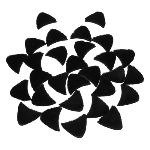 DECORNIJIA 40 Stück Katzenohren DIY Haaraccessoires Teiliges Dekorationsset für Haarclips und Haarbänder für Kreative Bastelarbeiten und Partys Wiederverwendbar und Langlebig von DECORNIJIA