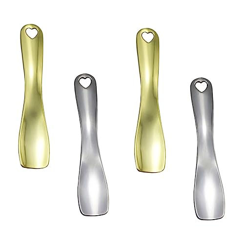 DECORNIJIA 4stücke Teiliges Kosmetikspatel Aus Zinklegierung Löffel Für Augencreme Und Gesichtscreme Wiederverwendbare Make-up-werkzeuge Für Masken Und Lotionen Für Zuhause Und Unterwegs von DECORNIJIA