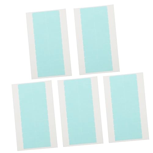 DECORNIJIA 5 Blätter doppelseitiges Klebeband wig tape toupet klebeband hair ties Verlängerung Streifen dünn perücken aufkleber Lace-Front-Haarsystemband Klebeband für Perücke Klebstoff Blue von DECORNIJIA