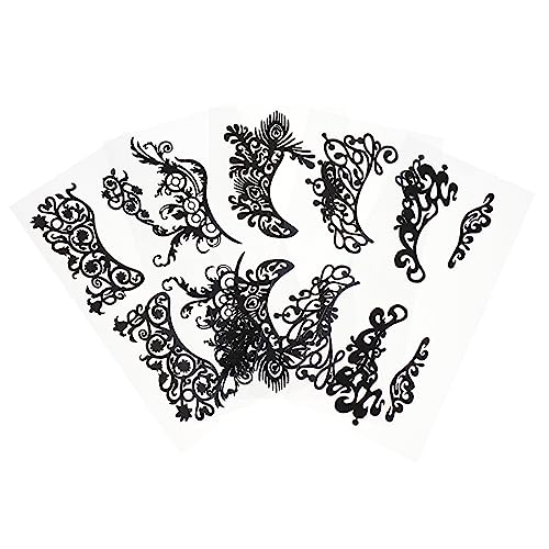 DECORNIJIA 5 Stücke Maskerade Augen Tattoos Aufkleber Temporäre Eyeliner Aufkleber Lidschatten Tattoos Glamouröses Make up Für Partys Festivals Einfach Anzuwenden Und Sicher Für Haut von DECORNIJIA