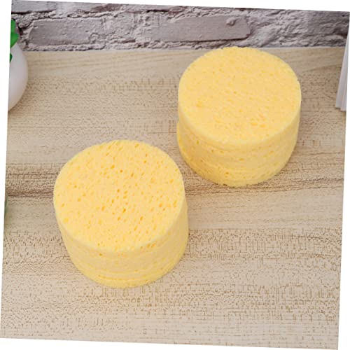 DECORNIJIA 5 Stück Runde Hautfreundliche Makeup Entferner Schwämme aus Zellulose Sanftes Peeling Porentiefe Wiederverwendbare Kosmetikpads für Gesichtspflege und Make Up Entfernung von DECORNIJIA