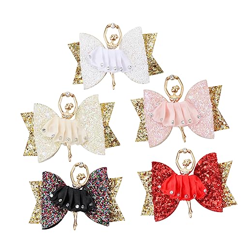 DECORNIJIA 5 Stück Teiliges Glitzer Haarspangen für Mädchen Haarklammern im Ballett Mädchen Stil Funkelnde Haarschmuck Accessoires für Besondere Anlässe von DECORNIJIA